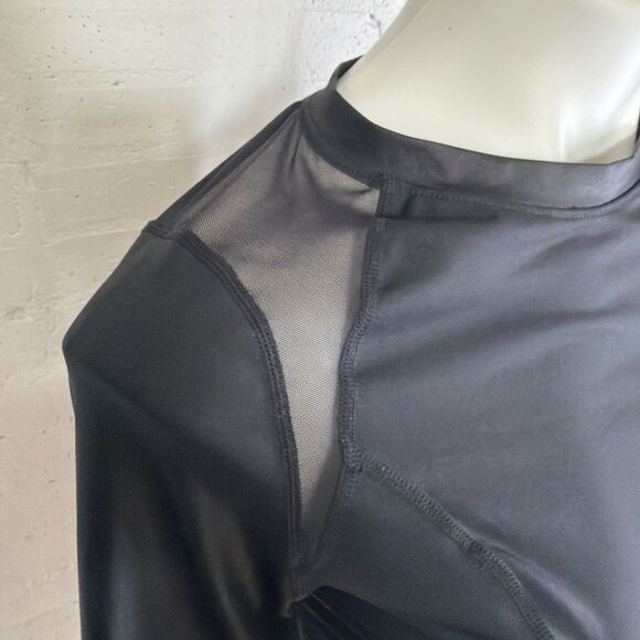 Joy Lab Athletic Mesh Detail Long Sleeve S Athleisure Sporty Chic Streetwear - Picture 2 of 6
